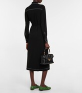 Thumbnail for your product : Tory Burch Belted jersey shirt dress