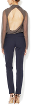 Thumbnail for your product : Vera Wang Cotton Embossed Skinny Pant