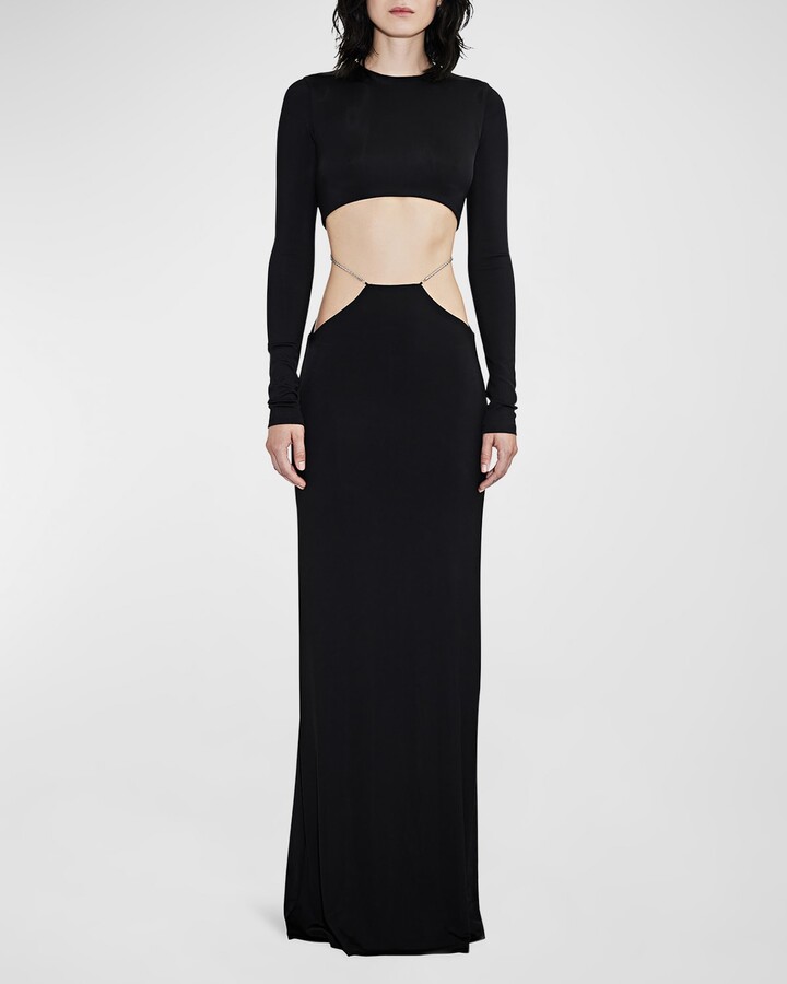 Et Ochs Luisa Low-Rise Chain Cutout Gown - ShopStyle Evening Dresses