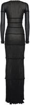 Thumbnail for your product : DSQUARED2 Scoop Neck Viscose Rib Knit Long Dress