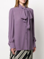 Thumbnail for your product : Valentino Pussy-Bow Buttoned Blouse