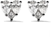 Thumbnail for your product : As 29 18kt white gold Mye heart illusion diamond stud earrings