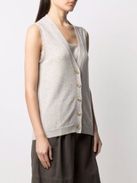 Thumbnail for your product : LOULOU STUDIO Tenggol sleeveless cashmere cardigan