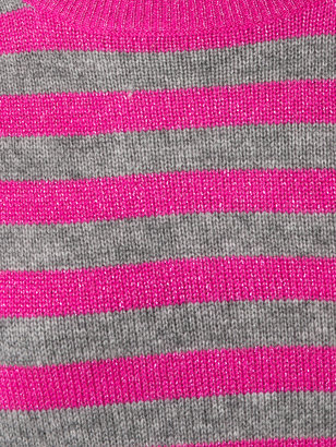 Allude striped glitter sweater