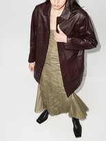 Thumbnail for your product : Richard Malone Single-Breasted Leather Coat