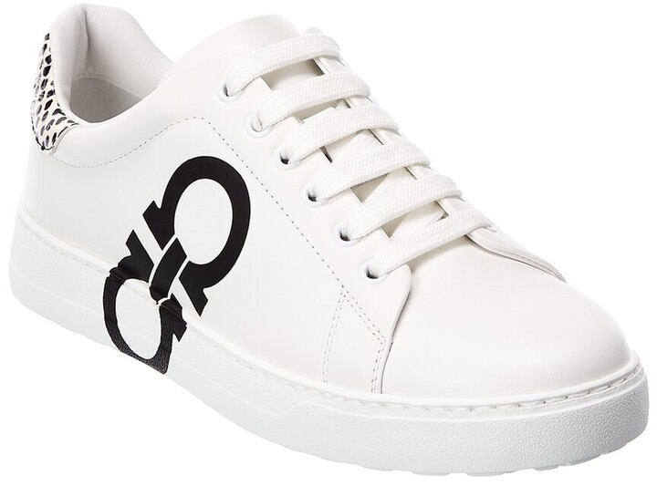 Salvatore Ferragamo Number Leather Sneaker - ShopStyle