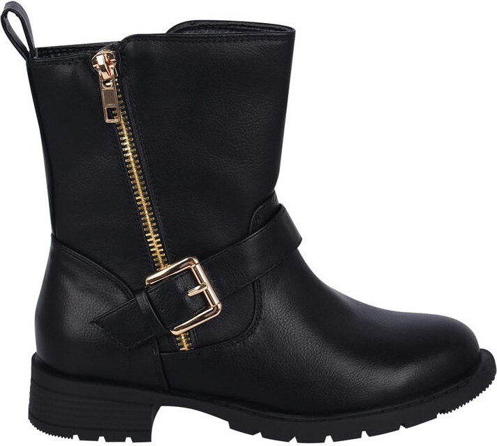 Shoes Miso Girls Boots Miso Buckle Boots Childrens Kids Black Ace