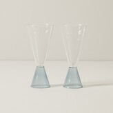 Thumbnail for your product : Oui Set Of 2 Coloured Glass Flute