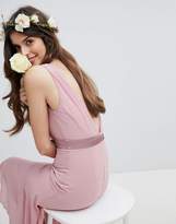Thumbnail for your product : TFNC Maxi Bridesmaid Dress With High Low Hem
