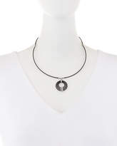 Thumbnail for your product : Alor Concentric Diamond Pendant Necklace, Black