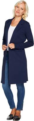 Denim & Co. Studio by Long Sleeve Collared Duster with Pockets
