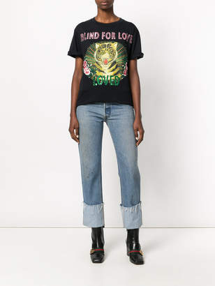 Gucci Blind for Love tiger print T-shirt