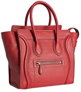 Thumbnail for your product : Celine anthracite leather micro luggage shopper tote