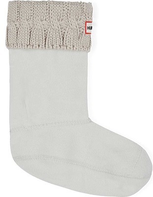 hunter six stitch cable boot sock