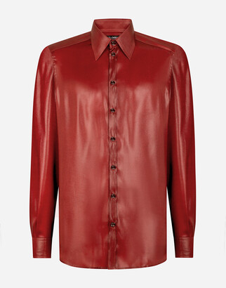 Dolce & Gabbana Laminated silk shirt
