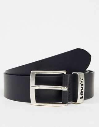 Levi's new ashland leather belt in black - ShopStyle
