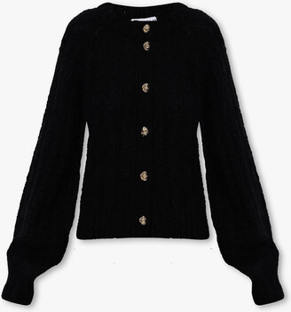 Black Cardigan Gold Buttons | ShopStyle