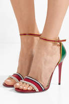 Thumbnail for your product : Gucci Ilse Crystal-embellished Paneled Leather Sandals
