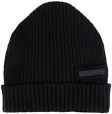 Thumbnail for your product : Prada ribbed beanie hat
