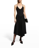 Thumbnail for your product : KHAITE Mila Fit-And-Flare Midi Dress