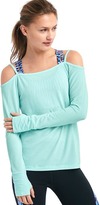 Thumbnail for your product : Gap GapFit Breathe off-shoulder ballet long sleeve tee