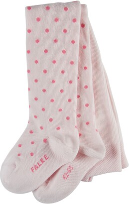 Falke Baby Little Dot Tights - Cotton Blend Pink (Powder Rose 8902) 1-6 months (Manufacturer size: 62-68) 1 Pair