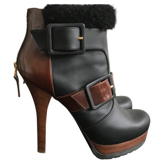 fendi shearling boots