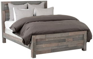 Kosas Home Norman Reclaimed Pine California King Bed, Distressed Charcoal by Kosa