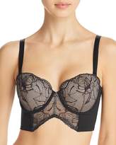 Thumbnail for your product : Calvin Klein Black Rose Lace Strapless Convertible Bustier