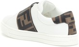 Thumbnail for your product : Fendi Kids Logo leather sneakers