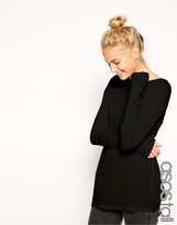 Thumbnail for your product : ASOS TALL Slouchy Rib Long Sleeve Top