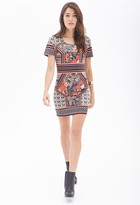 Thumbnail for your product : Forever 21 Contemporary Ornate Print Bodycon Dress