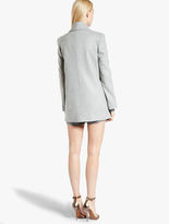 Thumbnail for your product : Halston Draped Lapel Wool Coat Heather Grey