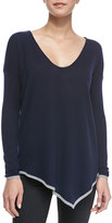 Thumbnail for your product : Joie Niami Contrast-Tipping V-Neck Sweater