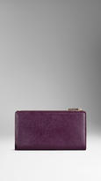 Thumbnail for your product : Burberry Patent London Leather Continental Wallet