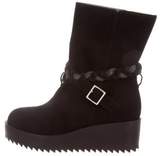 Thumbnail for your product : Ritch Erani NYFC Suede Wedge Ankle Boots w/ Tags Black Suede Wedge Ankle Boots w/ Tags