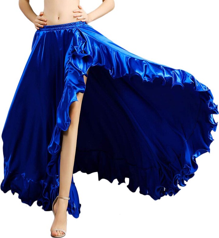 ROYAL SMEELA Belly Dance Skirt for Women Belly Dance Costume Ruffles