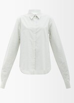 Thumbnail for your product : MM6 MAISON MARGIELA Convertible Striped Cotton-poplin Shirt