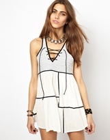 Thumbnail for your product : One Teaspoon Lovers Tie Detail Dress