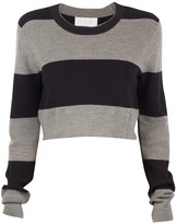 Thumbnail for your product : A.L.C. Brandie Stripe Crop Sweater