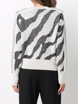 Thumbnail for your product : IRO Zebra Print Ribbed Jumper