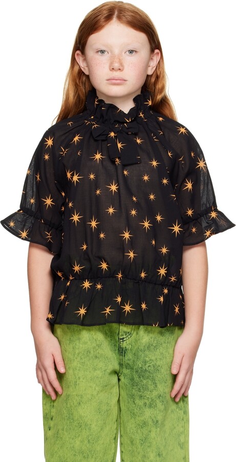 Mini Rodini Kids Black Stars Blouse