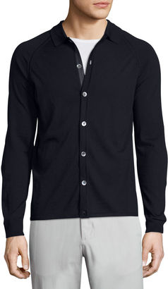 Theory Berner New Sovereign Collared Cardigan