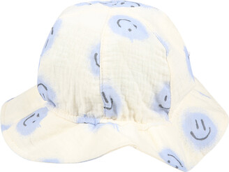 Molo White Cloche For Girl With Smiley