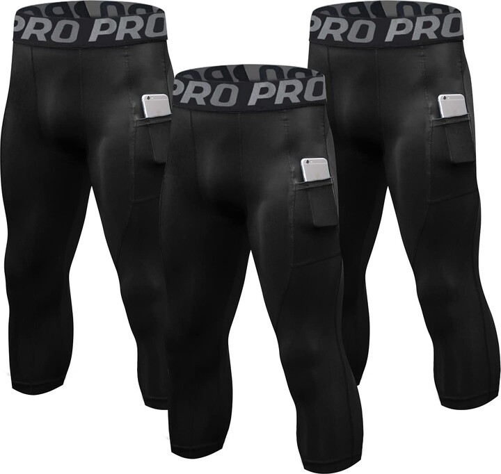 Men's Padded Compression Pants Athletic Leggings Protective Tight with 7  Pad Football Grigle Hip Thigh Knee Protector M : : Clothing, Shoes  & Accessories