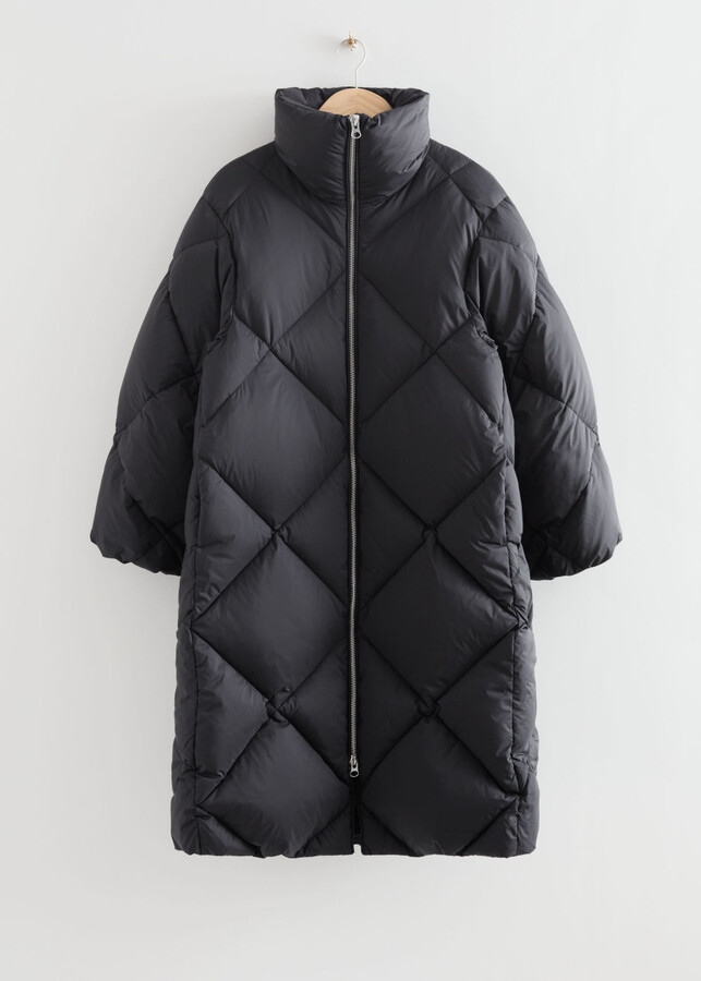 And other stories Diamond Padded Puffer Coat ShopStyle