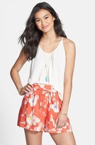 Thumbnail for your product : Hip Tie Front Shorts (Juniors)
