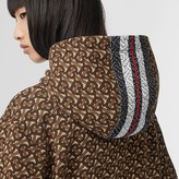 Thumbnail for your product : Burberry Monogram Stripe Print Cotton Oversized Hoodie