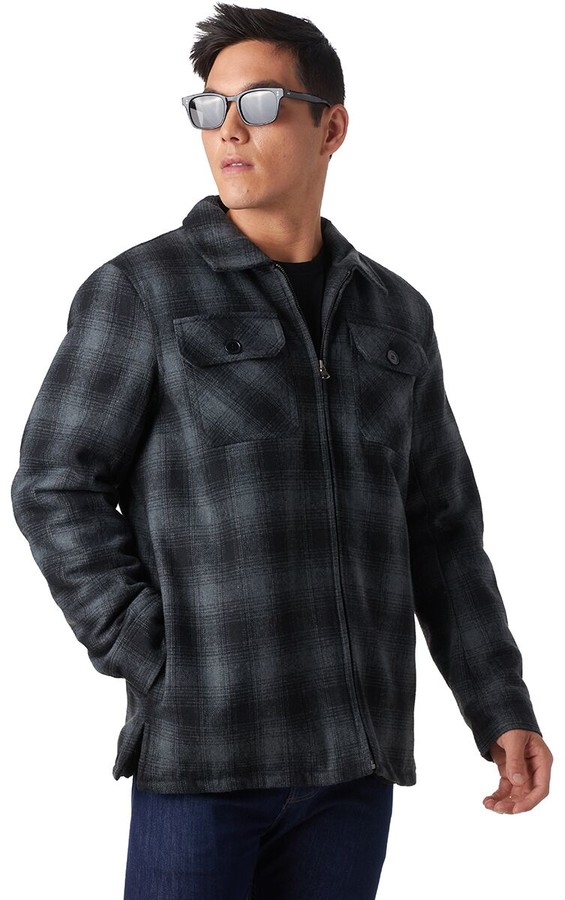 Stoic Buffalo Plaid SherpaLined Shirt Jacket Men's ShopStyle