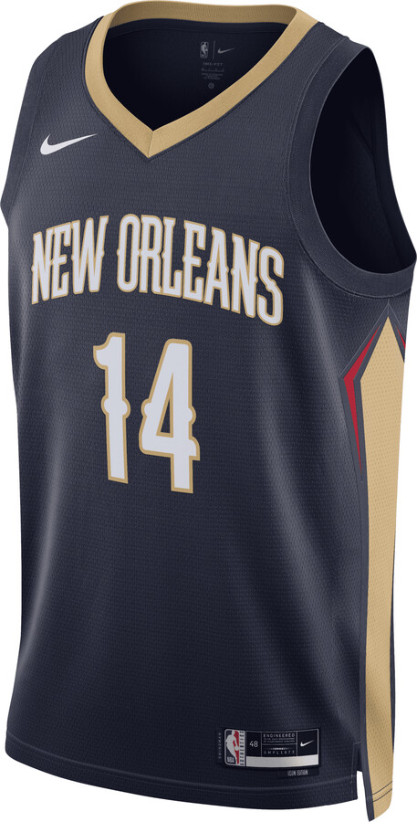 New Orleans Pelicans New Era 2021/22 City Edition Brushed Jersey T-Shirt -  White